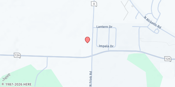 Map showing Red Top Christian Church at 14355 North St U, Hallsville, MO