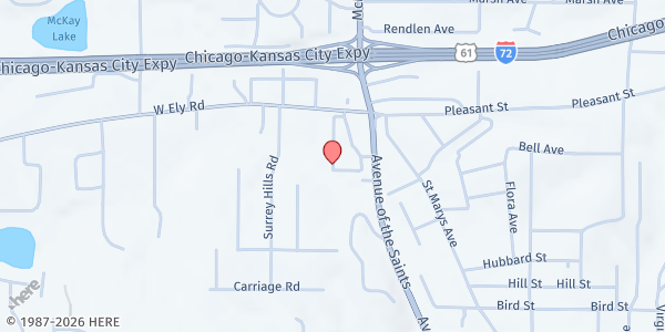 Map showing Salvation Army - Hannibal at 200 A Steamboat Bend Shopping Center, Hannibal, MO