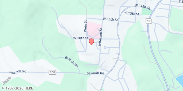 Map showing Hermann Community Food Pantry at 1902 Jefferson St, Hermann, MO