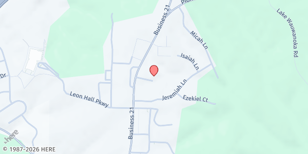 Map showing Hillsboro Food Pantry at 10399 Business 21, Hillsboro, MO