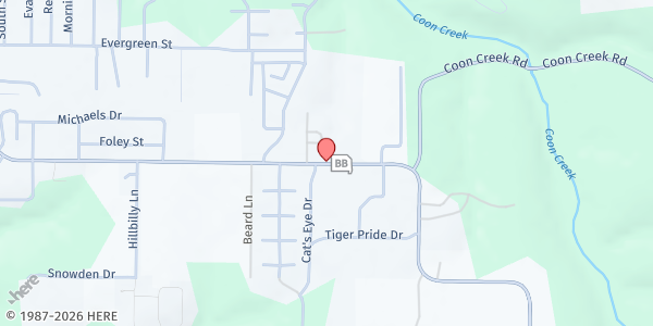 Map showing Hollister Elementary at 1794 State Highway BB, Hollister, MO