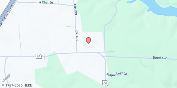 Map showing Callaway Hills Elementary at 2715 State Road AA, Holts Summit, MO