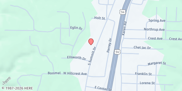 Map showing Holt Summit Food Pantry at 460 S. Summit Dr., Holts Summit, MO