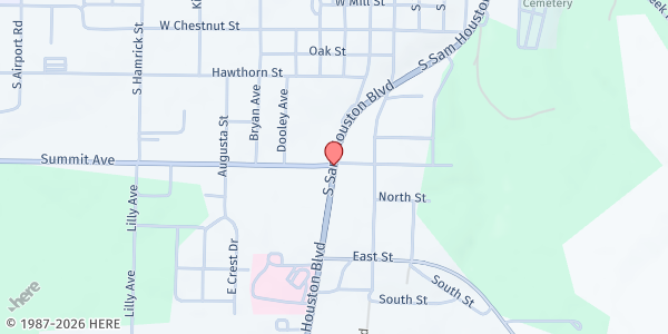 Map showing Texas County Food Pantry at 102 A E. State Route 17, Houston, MO