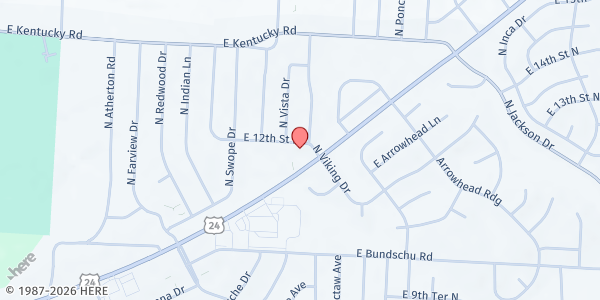 Map showing CSL - Farview Pantry at 18109 E 12th St, Independence, MO