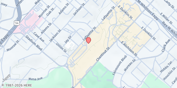 Map showing Boys & Girls Club Jefferson City at 1105 Lafayette St., Jefferson City, MO