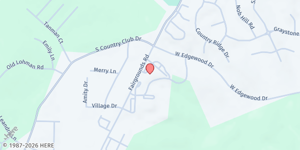 Map showing Clarence "Lawson" Elementary at 1105 Fairgrounds Road, Jefferson City, MO