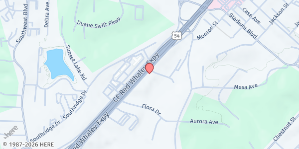 Map showing Community Health Center of Central Missouri at 1511 Christy Drive, Jefferson City, MO