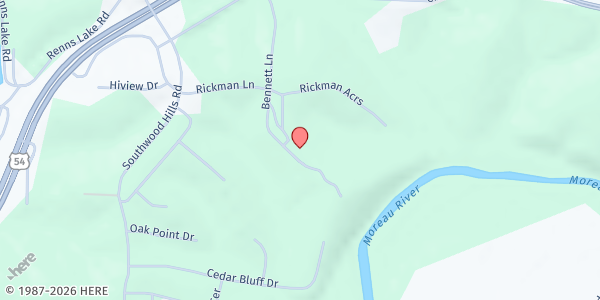 Map showing HALO at 3519 Bennett Lane, Jefferson City, MO