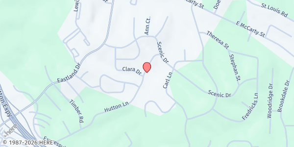 Map showing Lewis & Clark Middle School at 325 Lewis & Clark Drive, Jefferson City, MO
