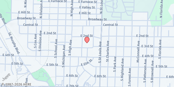 Map showing Boys & Girls Club of SWMO - Comingo at 317 Comingo Avenue, Joplin, MO