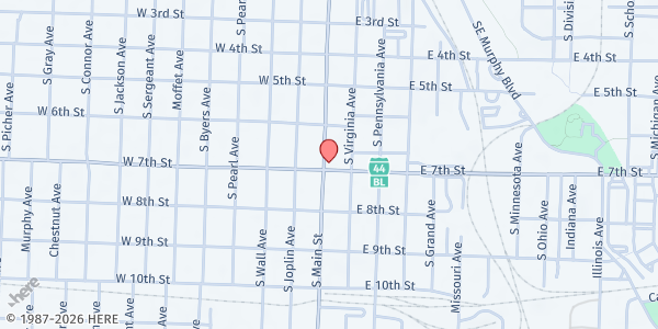 Map showing Children's Haven at , Joplin, MO