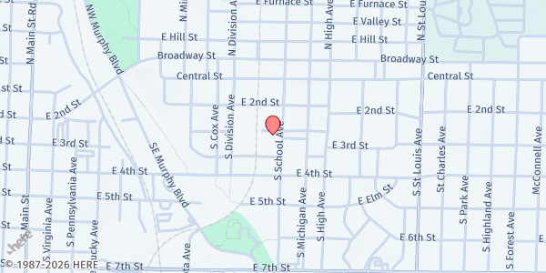 Map showing Crosslines Ministries - Joplin at 320 School Ave., Joplin, MO