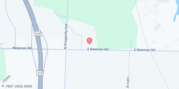Map showing We Care Of The Four States - Food Distribution Center at 6863 Newman Rd, Joplin, MO