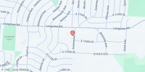 Map showing Catholic Charities Serve & Lift Center at 8001 Longview Rd, Kansas City, MO