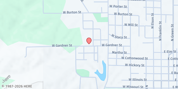 Map showing Salvation Army - Kirksville - Food Distribution Center at 1004 W Gardner St, Kirksville, MO