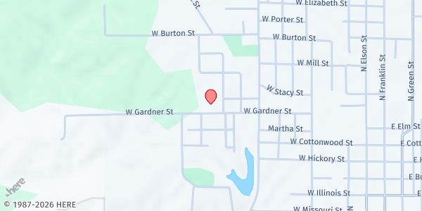 Map showing The Salvation Army - Kirksville at 1004 W. Gardner St., Kirksville, MO