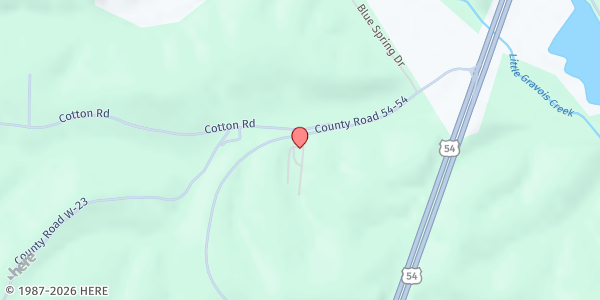 Map showing Hope House at 40 Lakeland Road, Lake Ozark, MO