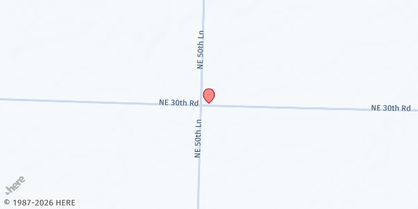 Map showing Grace Place at 500 NE 30th Rd, Lamar, MO
