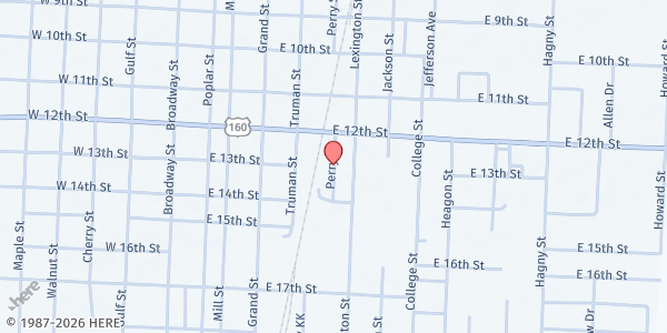 Map showing Lamar Good Samaritan at 1301 Parry St, Lamar, MO