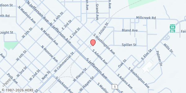 Map showing Project 360 - Sound House at 210 S Adams Ave, Lebanon, MO