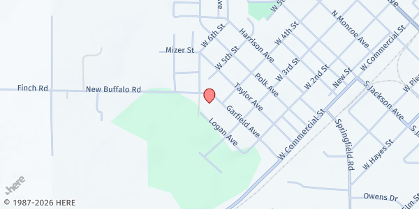 Map showing The Salvation Army - Lebanon at 435 Garfield Street, Lebanon, MO