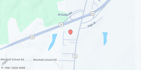 Map showing Lexington United Methodist Church - Food Distribution Center at 1211 S Business Hwy 13, Lexington, MO