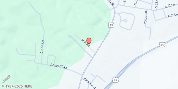 Map showing Migrant Farm Workers Food Pantry at 735 S Business Highway 13, Lexington, MO
