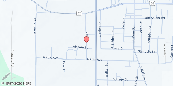 Map showing United Community Help Center - Licking at 209 Park St., Licking, MO