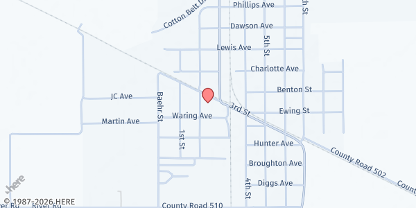 Map showing Life Changers at 320 Coleman Avenue, Lilbourn, MO