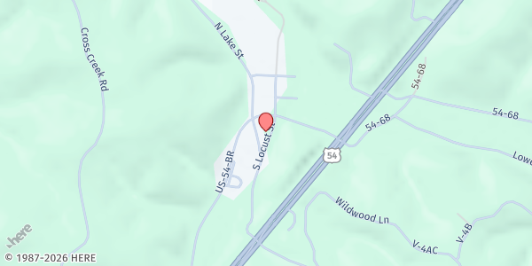 Map showing Linn Creek United Methodist Church at , Linn Creek, MO