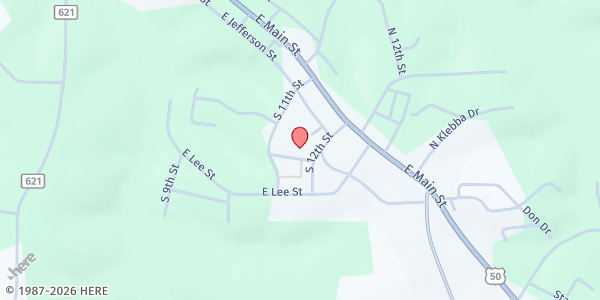 Map showing Good Shepherd Center at 1117 Adams St., Linn, MO