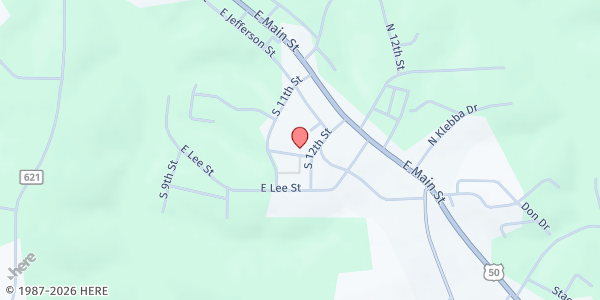 Map showing Good Shepherd Center at 1117 E Adams St, Linn, MO