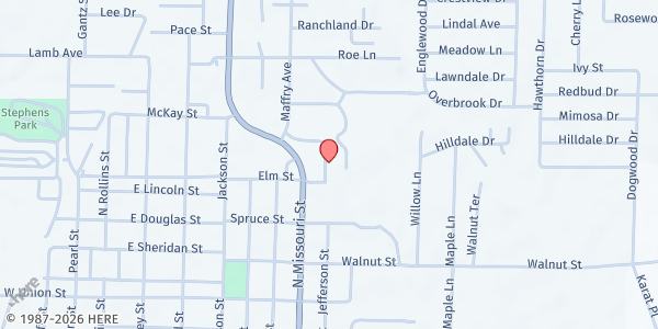 Map showing Macon County R-I Elementary at 702 N. Missouri, Macon, MO