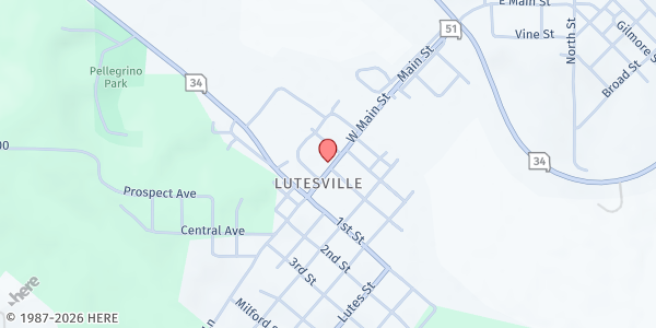 Map showing Marble Hill Senior Food Pantry at 305 West Main, Marble Hill, MO