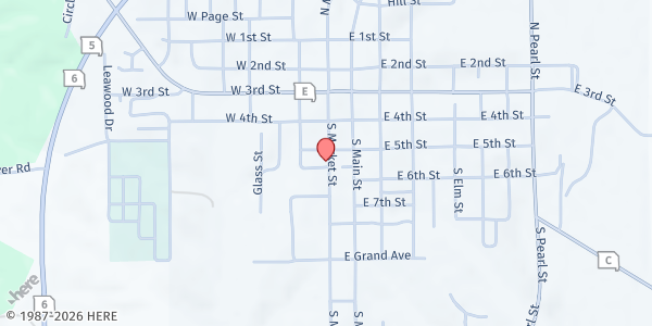 Map showing Milan C-2 Elementary at 373 S. Market Street, Milan, MO