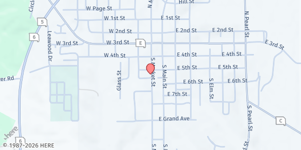 Map showing Milan C-2 High School at 373 S. Market Street, Milan, MO