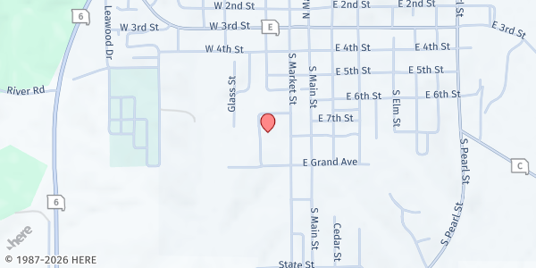 Map showing Milan C-2 High School at 373 S. Market Street, Milan, MO