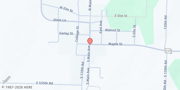 Map showing Marion C. Early Elementary at 5309 South Main Avenue, Morrisville, MO