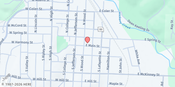 Map showing Teen Challenge - Neosho at , Neosho, MO