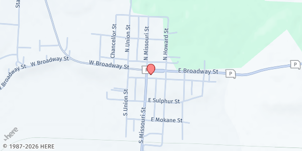 Map showing New Franklin Cares at 113 E. Broadway, New Franklin, MO