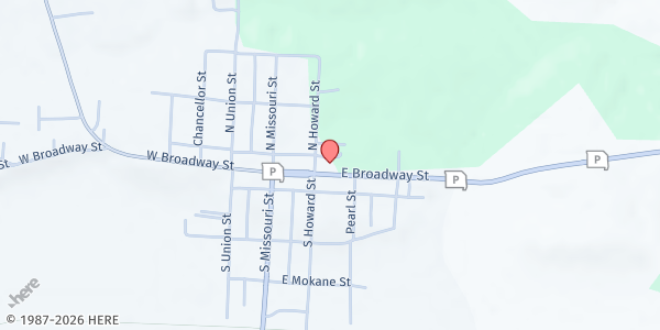 Map showing New Franklin Cares at 206 E. Broadway, New Franklin, MO