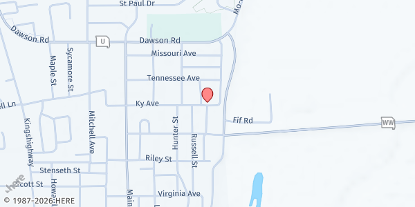 Map showing New Madrid Food Pantry at 201 Pinnell, New Madrid, MO