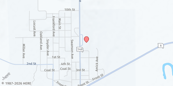 Map showing Novinger Elementary at 600 Rombauer Ave, Novinger, MO