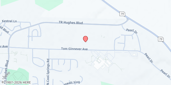 Map showing Cornerstone United Methodist Church at 1151 Tom Ginnever Ave, O'Fallon, MO