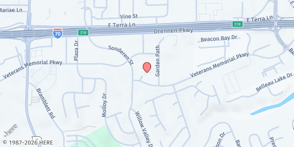 Map showing Salvation Army O'Fallon at 1 William Booth Dr, O'Fallon, MO