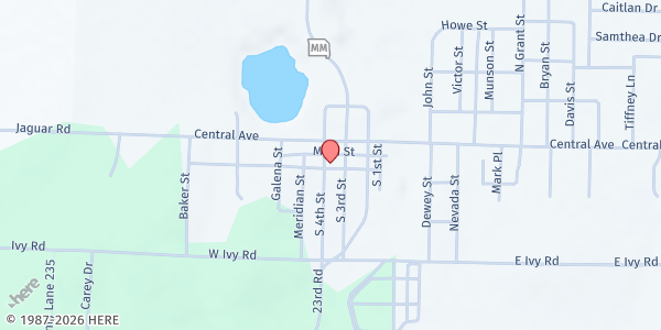 Map showing Oronogo UMC at 176 South 4th Street, Oronogo, MO