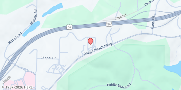 Map showing Lake of the Ozarks Regional Economic Development Council at 1000 City Pkwy, Osage Beach, MO