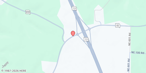 Map showing St. Clair County Senior Center - Rivers Crossing Center at 5215 MO-13 BUS, Osceola, MO