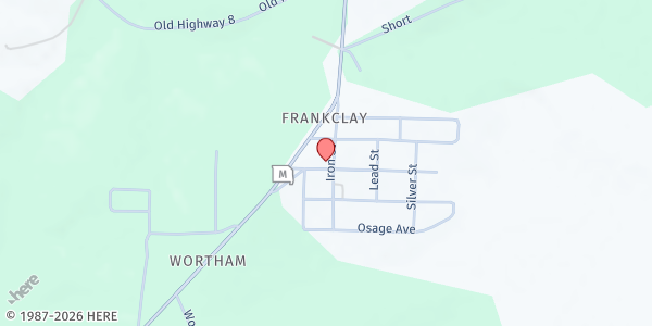 Map showing Frankclay Church of the Nazarene at 583 Grand Ave., Park Hills, MO
